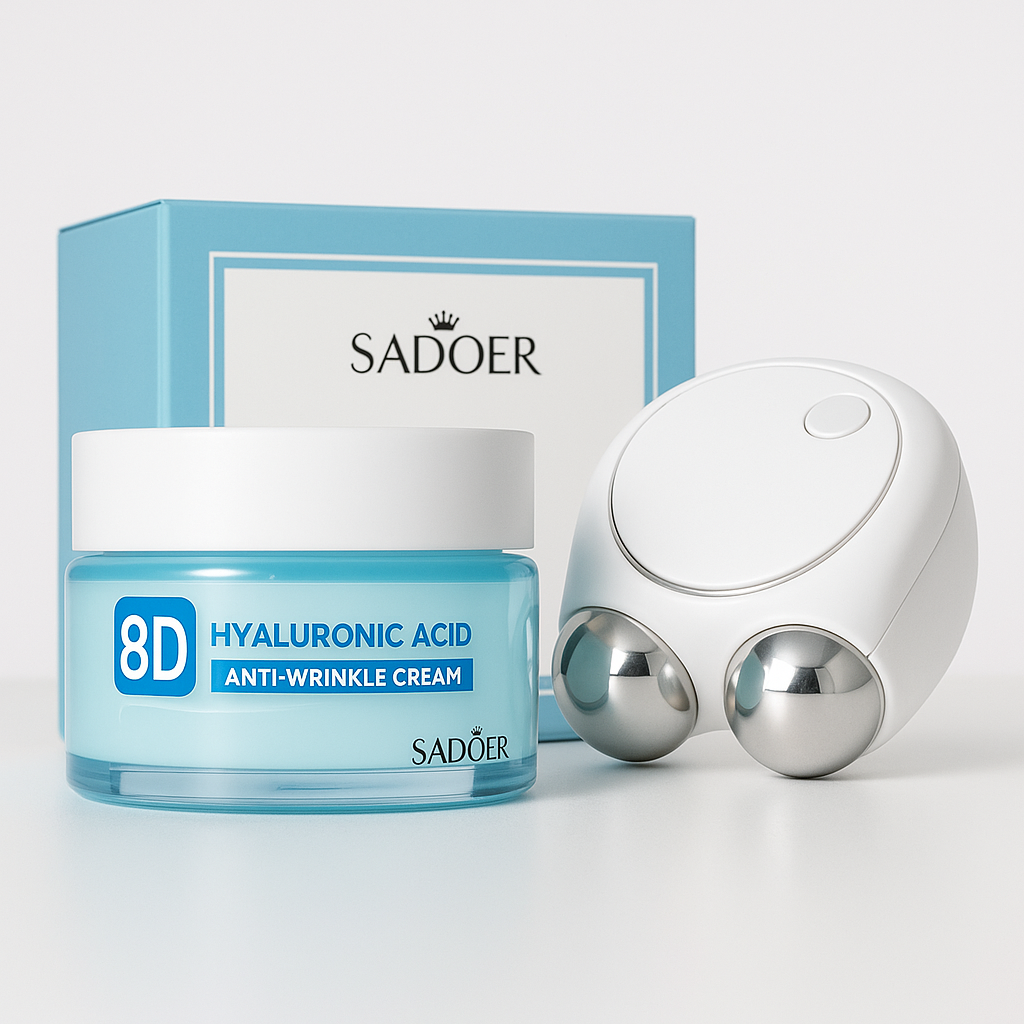 MINI MASAJEADOR FACIAL + CREMA EN GEL