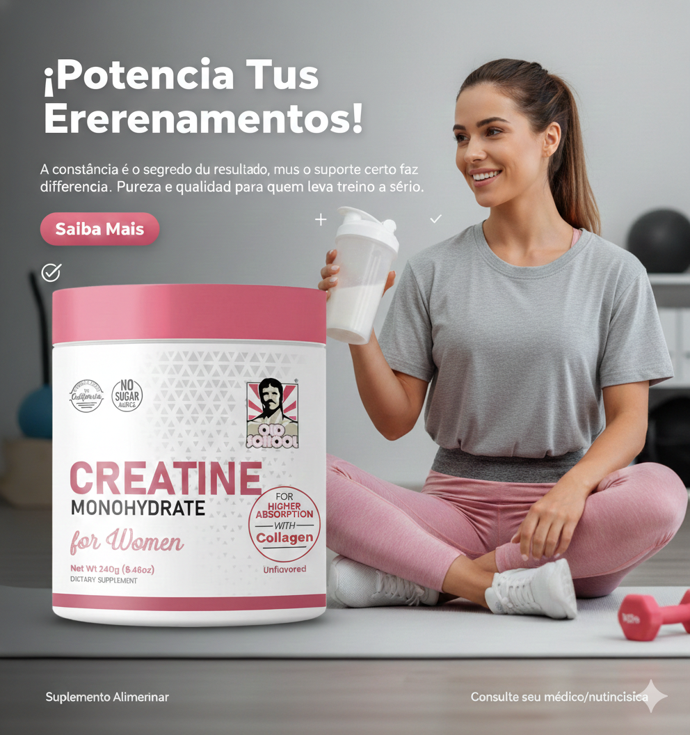 Creatina Pure Women | Energía, Fuerza y Definición Muscular