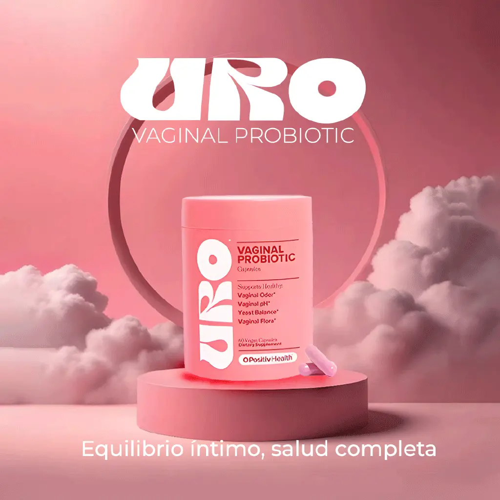 URO - Probióticos vaginales para mujeres, equilibrio de pH con prebióticos y Lactobacillus, suplemento de salud vaginal, promueve el olor y la flora vaginales saludables.